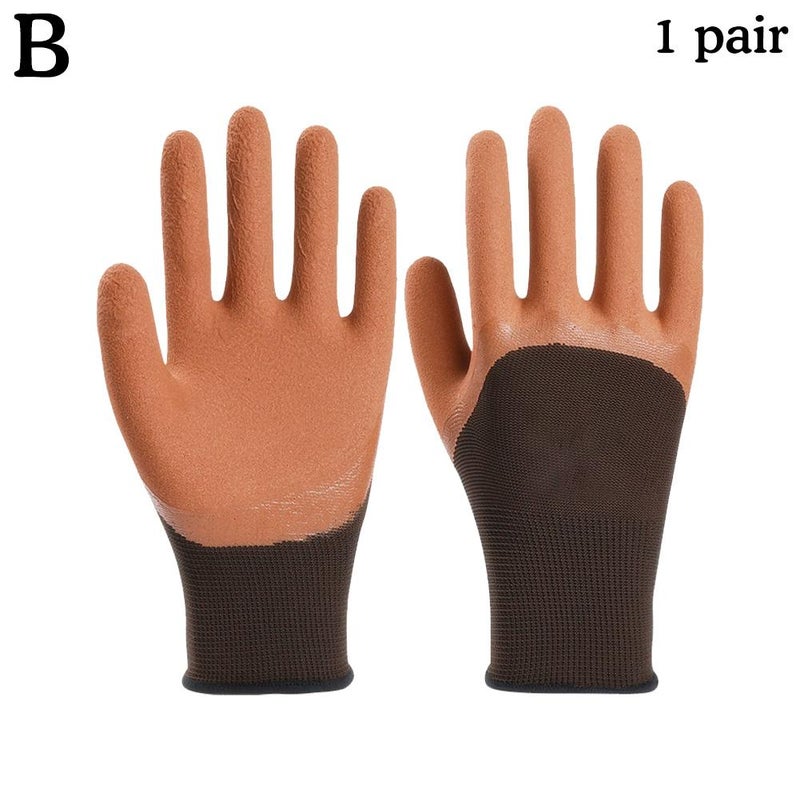 Direct supply of comfortable and breathable nylon work gloves for warehouse handling and protection; soft, thickened protective safety gloves.